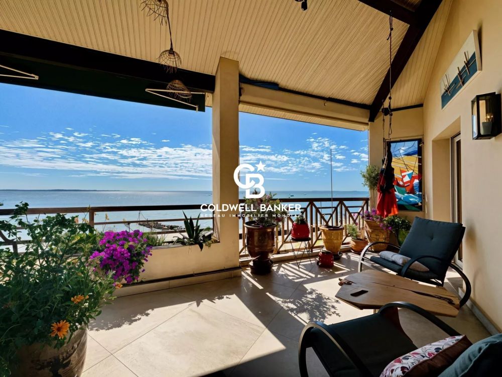 Appartement à vendre Andernos - duplex lumineux, 1ère ligne, 3 chambres, terrasse sud, garage fermé