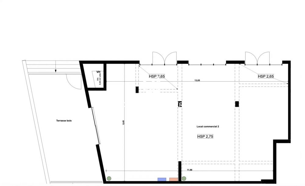 Local commercial à vendre à Andernos-les-Bains – 106 m² avec terrasse privative