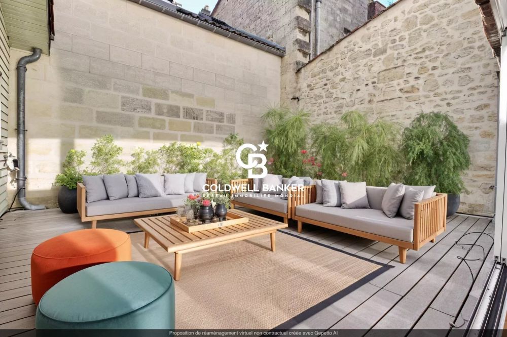 Appartement à vendre à Bordeaux Chartrons – 3 chambres avec terrasse, garage et cave