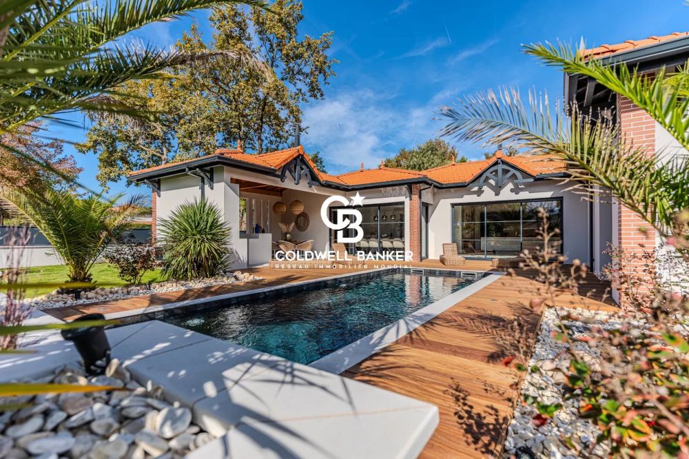 Maison à vendre à Andernos – villa neuve haut de gamme de 2025 avec piscine, 6 chambres et pool house