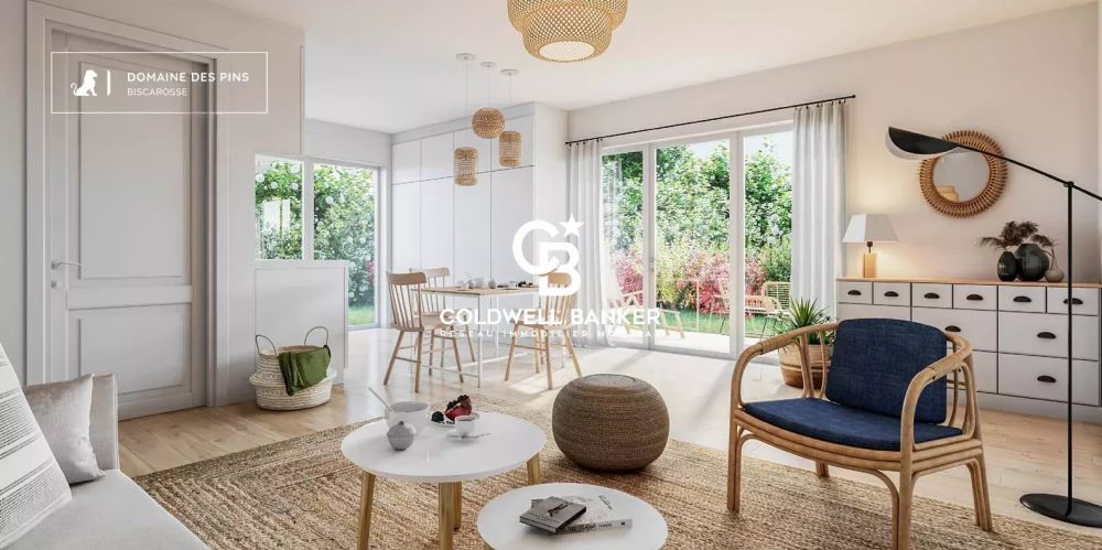 Appartement à vendre Biscarrosse - T3 en rez-de-jardin avec terrasse, jardinet et parking en cœur de ville