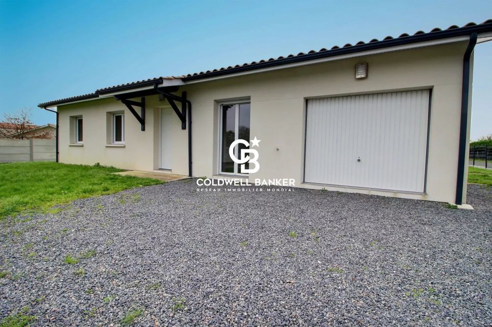 Maison à vendre proche Lesparre-Médoc – construction 2023 RT 2012, 3 chambres, garage, terrain 813 m²