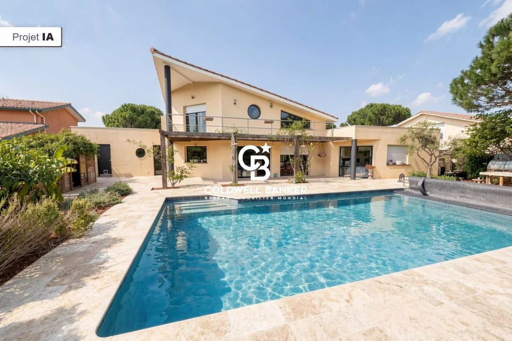Maison à vendre Arès - villa d’architecte, 5 chambres, piscine, grand terrain