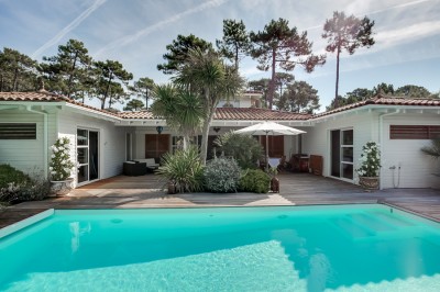 ACHETER UNE VILLA D'ARCHITECTE AVEC PISCINE A LA POINT DU CAP FERRET